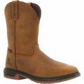 Rocky Worksmart Met Guard Composite Toe Waterproof Western Boot, BROWN, M, Size 12 RKW0360